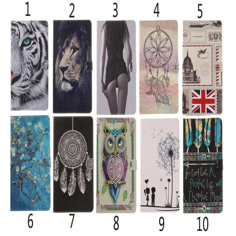 

PU Leather Flip Case For iPad 2017 9.7'' Case Tiger Lion Stand Card Holders Tablet Case For New Apple iPad 2017 9.7 inch Cover
