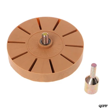 

4 Inch Rubber Pneumatic Eraser Wheel Pad Car Adhesive Glue Sticker Decal Remover Auto Repair Paint Tools Jun21