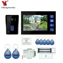 Yobang Security 7″ Color Screen video intercom Waterproof Visible wired Home door intercom with color camera Night Vision