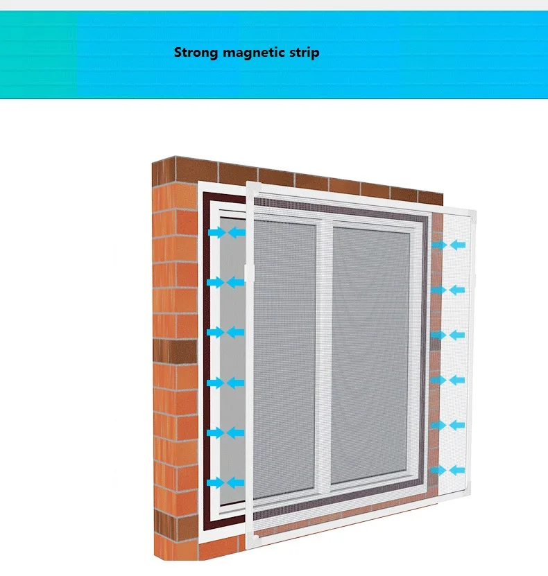 Защита для помещений от комаров, насекомых, мух, насекомых, оконная сетка, занавеска, москитная сетка, дверь, сделай сам, сильная волшебная палочка на кухне