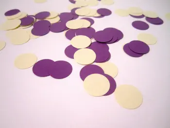 

Confetti | Purple and Cream Circles | Party Decor | Party Accessories | Girl Birthday favors