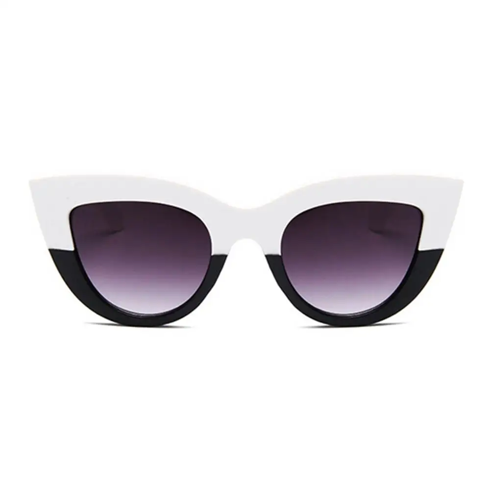 Розовое золото, кошачий глаз, солнцезащитные очки для женщин, розовые, зеркальные оттенки, женские солнцезащитные очки, черное, белое покрытие, Cateye, авиация, Oculos, солнцезащитные очки - Цвет линз: 7