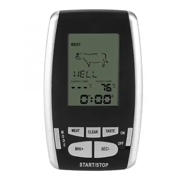 

434RF Wireless Remote BBQ Thermometer Probe Digital Cooking Meat Food Oven Thermometer for Barbecue Kitchen Tools