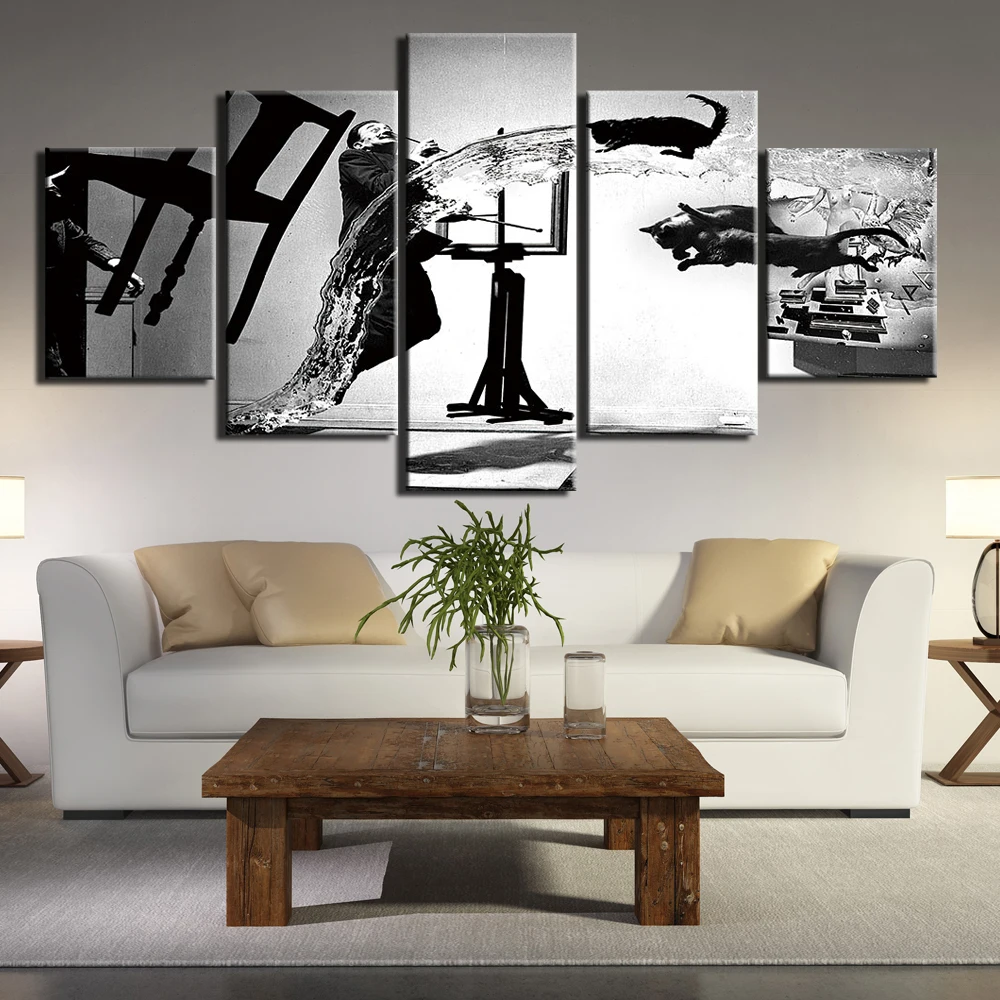 

Canvas Prints Pictures Wall Art 5 Pieces visual creative Painting Home Decor Modular Beauty woman Poster for Living Room