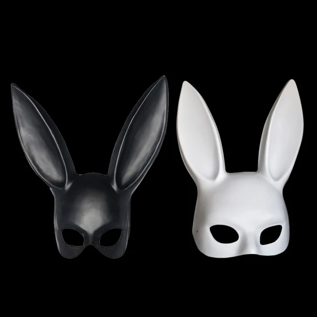 Fashion Women Girls Cute Bunny Rabbit Ears Mask Halloween Party Cosplay Costume Masquerade Props Festive & Party Supplies