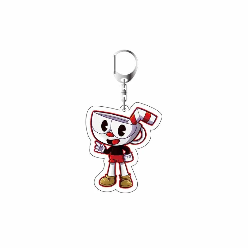 Брелок для игр Cuphead женщин и мужчин акриловый брелок ключей подарок 2020|Брелоки| |