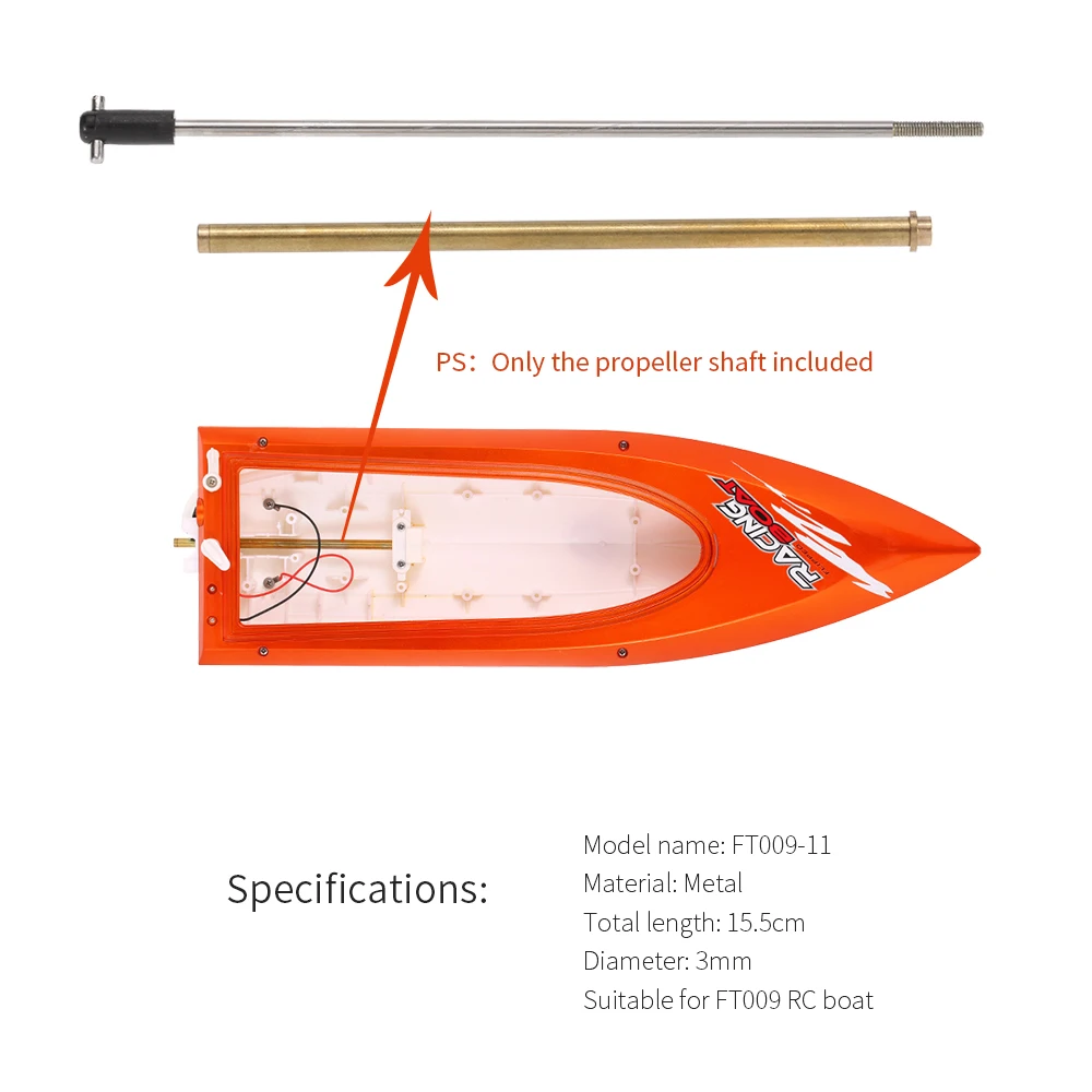 Original Feilun FT00911 Propeller Shaft Boat Spare Part for Feilun