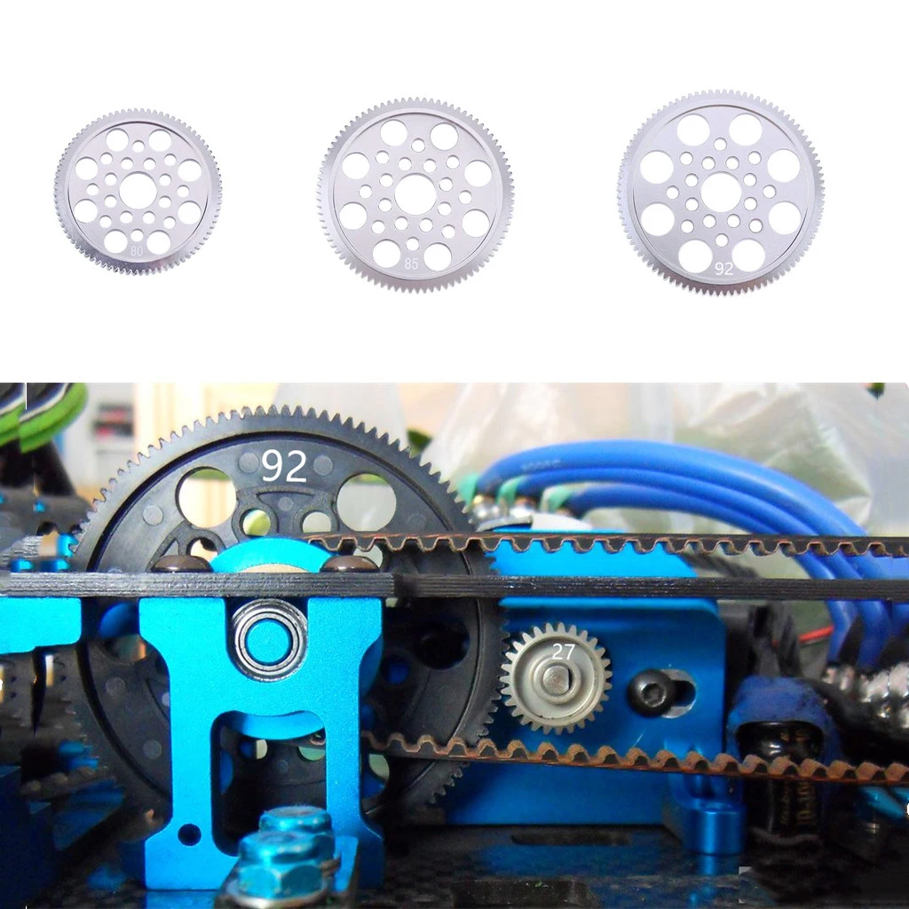 80T+28T Motor Gear Alloy Pinion Cogs Gear for Sakura CS S XIS D4 RC Car