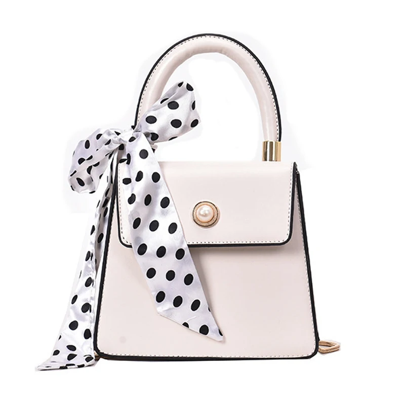 

LJL-Simple And Versatile Silk Scarf Portable Silver Small Square Bag Women'S Single Shoulder Messenger Bag