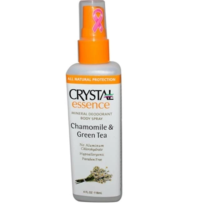 Crystal Essence 0486423 Mineral Deodorant Body Spray Chamomile And Green Tea - 4 fl oz | Красота и здоровье
