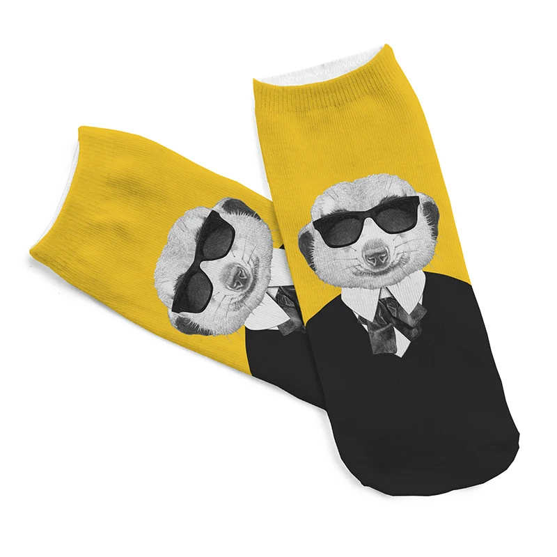 1 пара мужские носки с 3d рисунком унисекс|low cut ankle socks|printed socksankle socks |