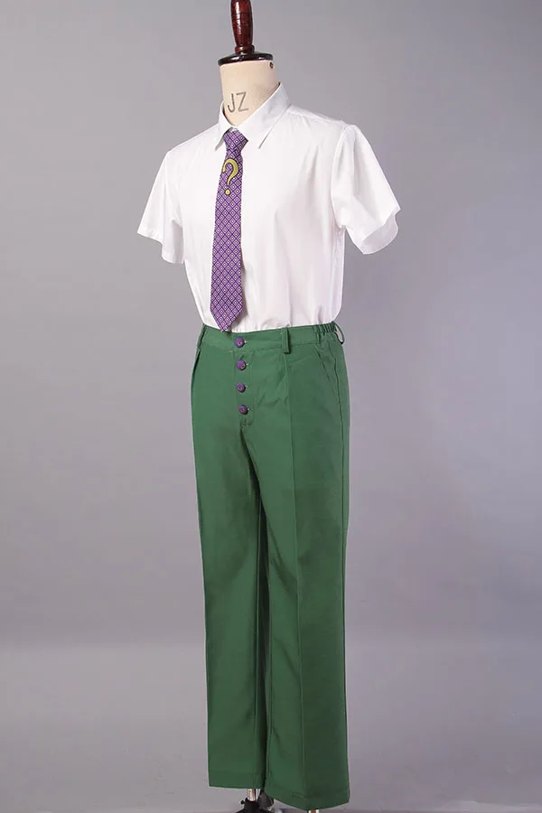 Batman: Arkham City Riddler Dr. Edward Nigma Cosplay Costume - Perfect for Halloween Party image 4