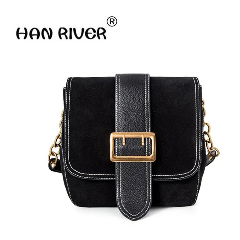 

HANRIVER 2018 Spring and summer new fashion elegant and elegant lady genuine leather single shoulder cross handbag