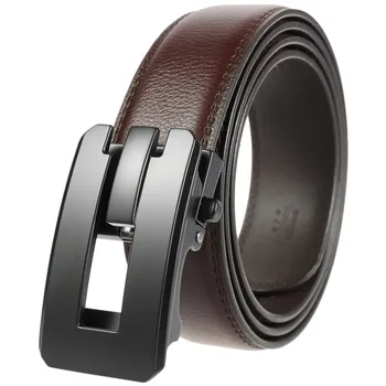 

LannyQveen Men's Ratchet Belts Genuine Leather Belts LQ197044 Automatic Buckle Belt For Men free shipping Wholsale