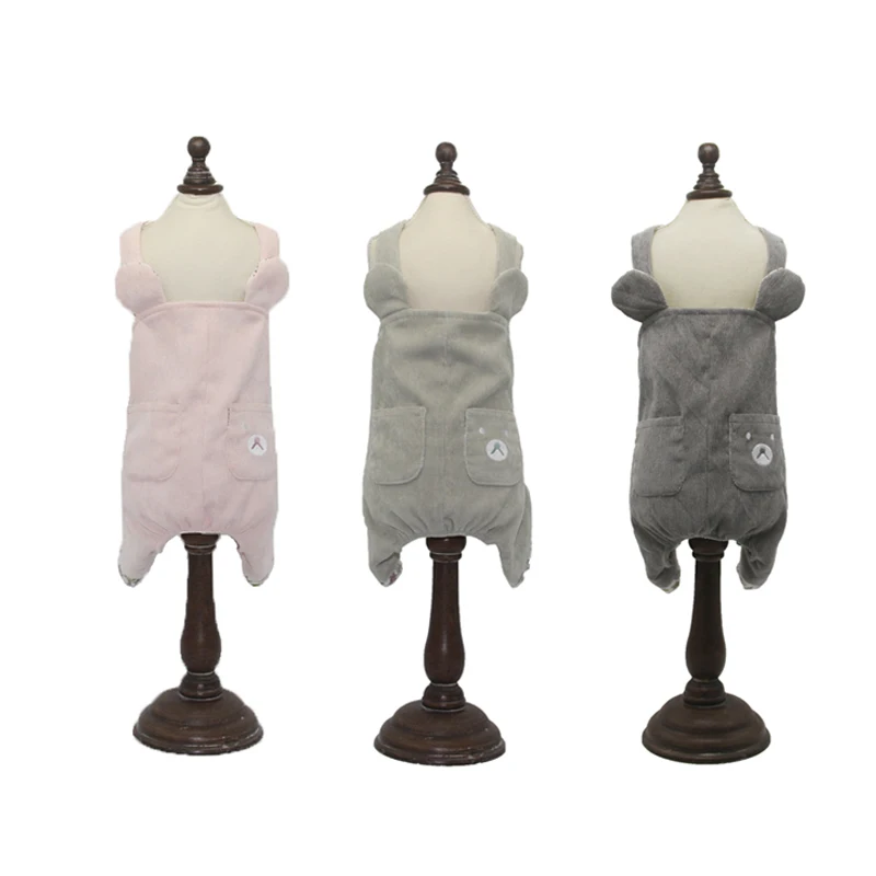Ambaby puppy dog clothes new soft jumpsuit cat pet clothes for small dog