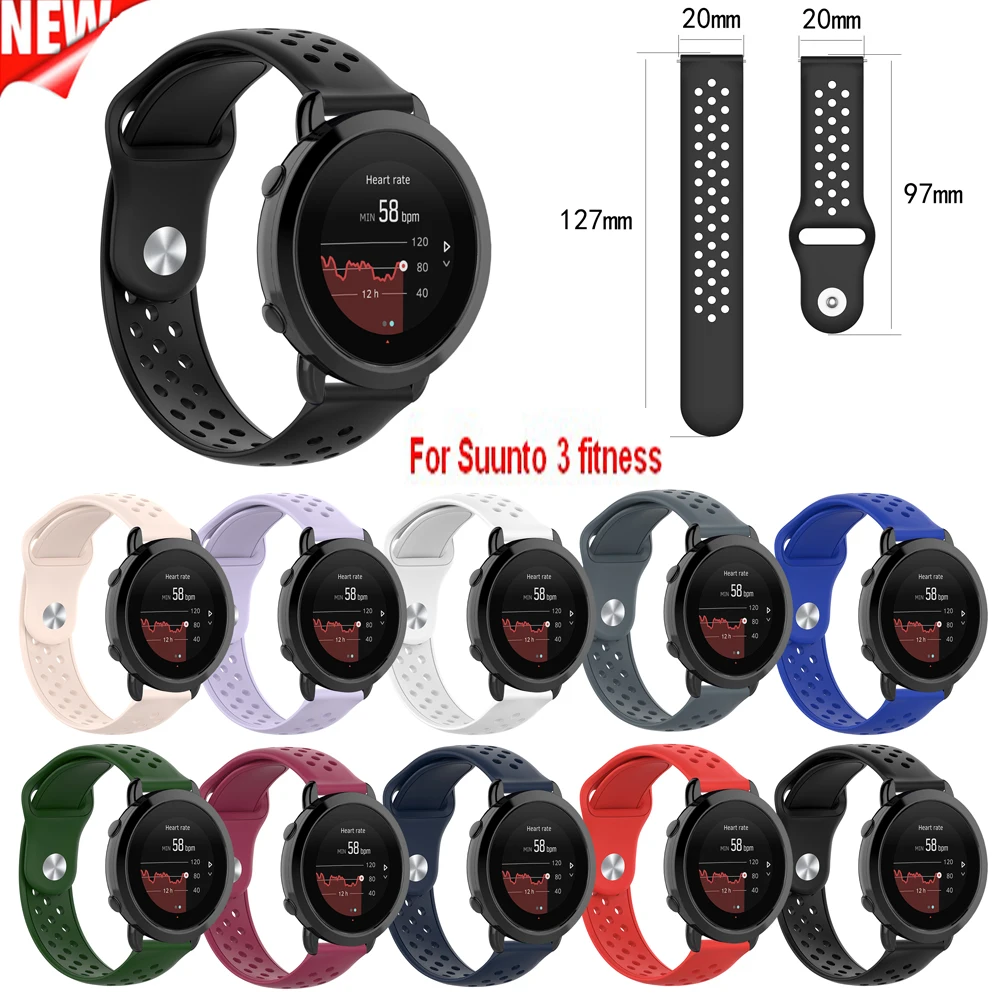 

2019 Newest Silicone Replacement Band Wrist For Suunto Bracelet sport Wristband Strap for Suunto 3 fitness Watchband