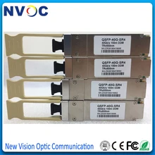 4 шт./лот 40G QSFP+ SR4 DDM OM3 300M модуль, совместимый с QSFP-40G-SR4 40GBASE-SR4 QSFP+ 850nm 300M оптический приемопередатчик