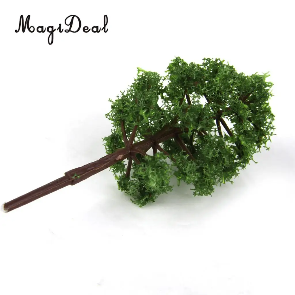 30Pcs Plastic Greenery HO N Model Trees for Train Railroad Railway Village Scenery Layout Landscape Model Toys