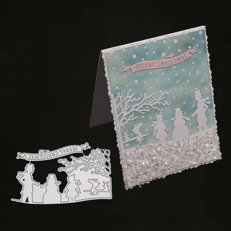

snowman Christmas metal cutting dies paper Cards making Scrapbook Craft embossing clear stamps troqueles de corte new dies set