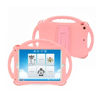 

For Apple Ipad Mini 1 2 3 Silicone Shockproof Rubber Case For Ipad Mini2 Mini3 Children Kids Handle Stand Protective Cove+pen