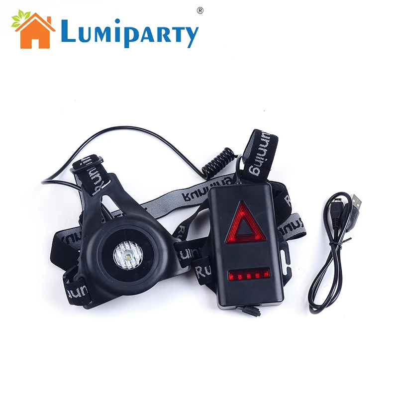 

LumiParty Q5 LED Night Running Flashlight Warning Lights Outdoor Sport Running Lights USB Charge Chest Lamp White Light Torch
