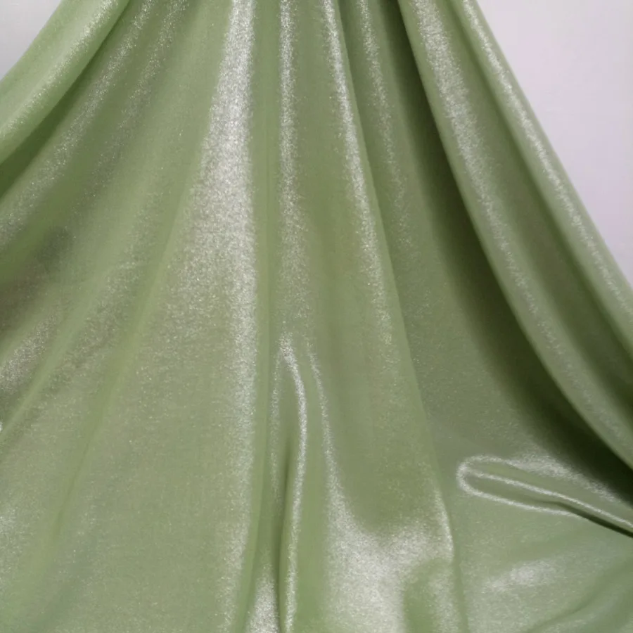 Блестящая шифоновая ткань, мягкая, бронзовая, волшебный цвет, дышащая, сделай сам, ткань для платья 100 см* 150 см