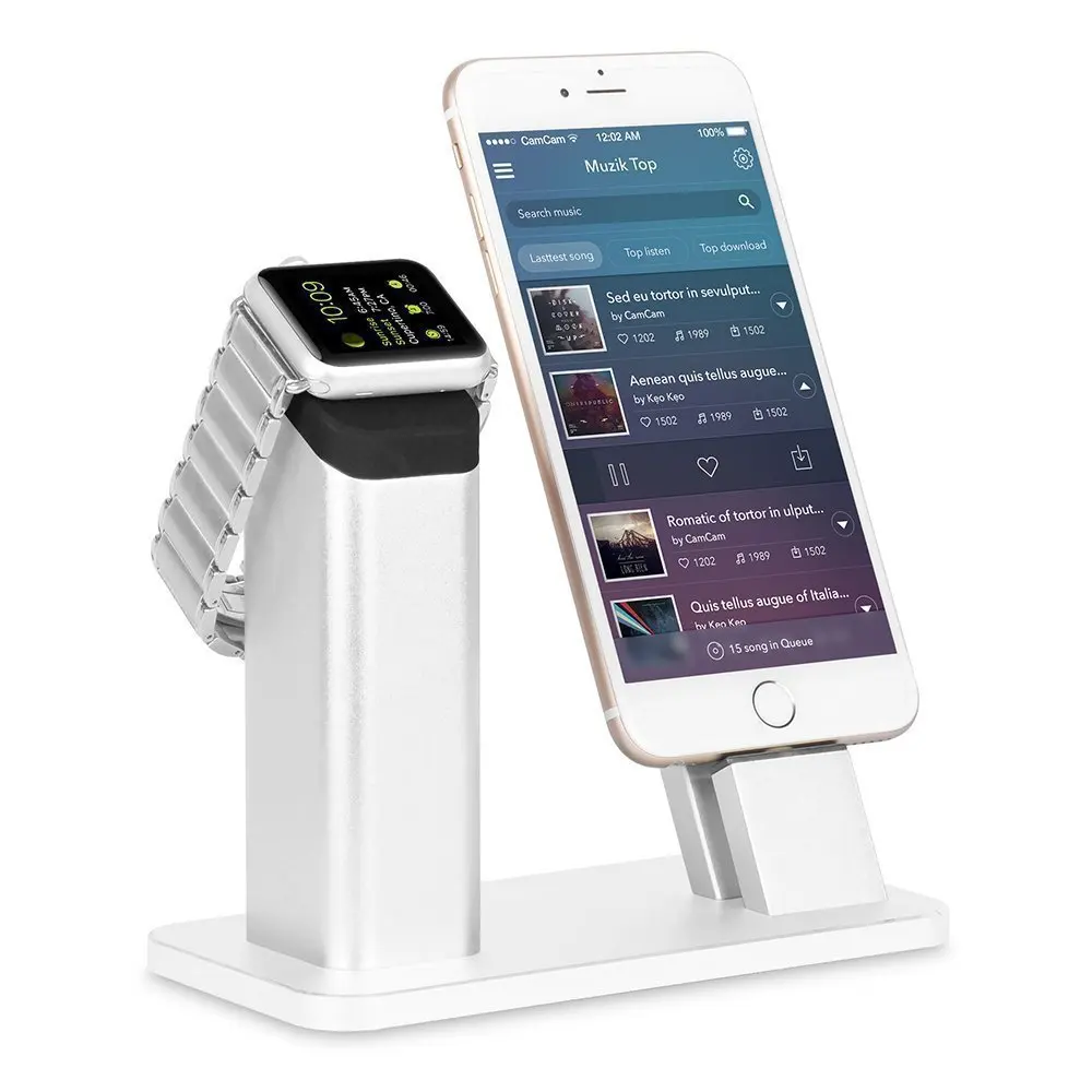 The new listing of the exclusive sales of Apple mobile phone support all metal Iwatch aluminum alloy watch charging base