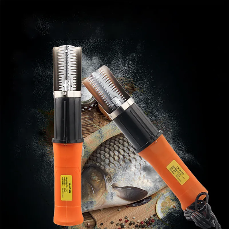 

Useful Electric Fish Scaler Fishing Scalers Clean Fish Remover Cleaner Descaler Waterproof Scraper Seafood Tools Eu/us Plug