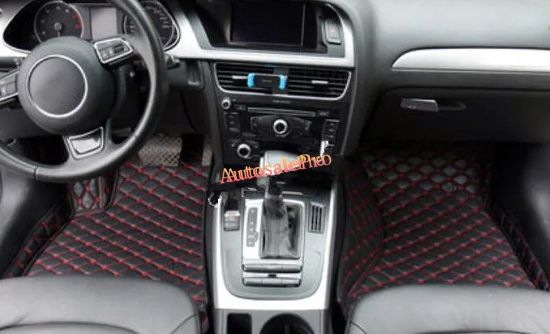 

Right Left Hand Drive Waterproof PU black Floor Mat Front Rear Carpets Cover Pad for Audi A7 4G 2012 2013 2014 2015 2016