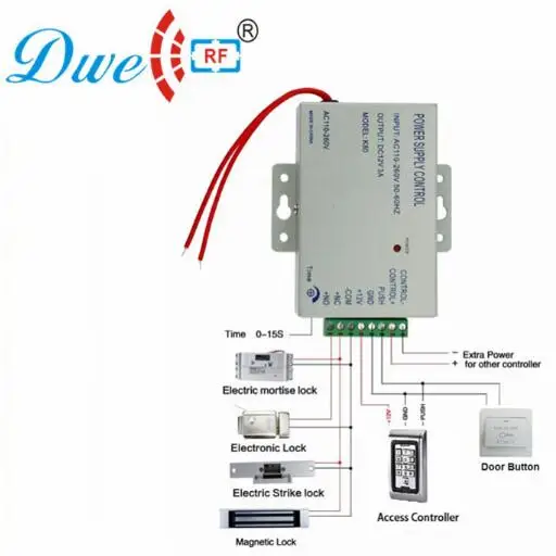 DWE CC RF источник питания с контролем доступа RFID отпечаток пальца дверное устройство мини блок питания K80