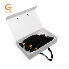 Изготовленные на заказ фирменные наклейки с логотипом/ Роскошные пряди из натуральных волос, бумажные упаковочные коробки, картонные упаковочные коробки