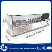 Salada de aço inoxidável comercial bancada trabalho armazenamento frio pizza sanduíche frutas bancada bancada bancada bancada bancada máquina worktable