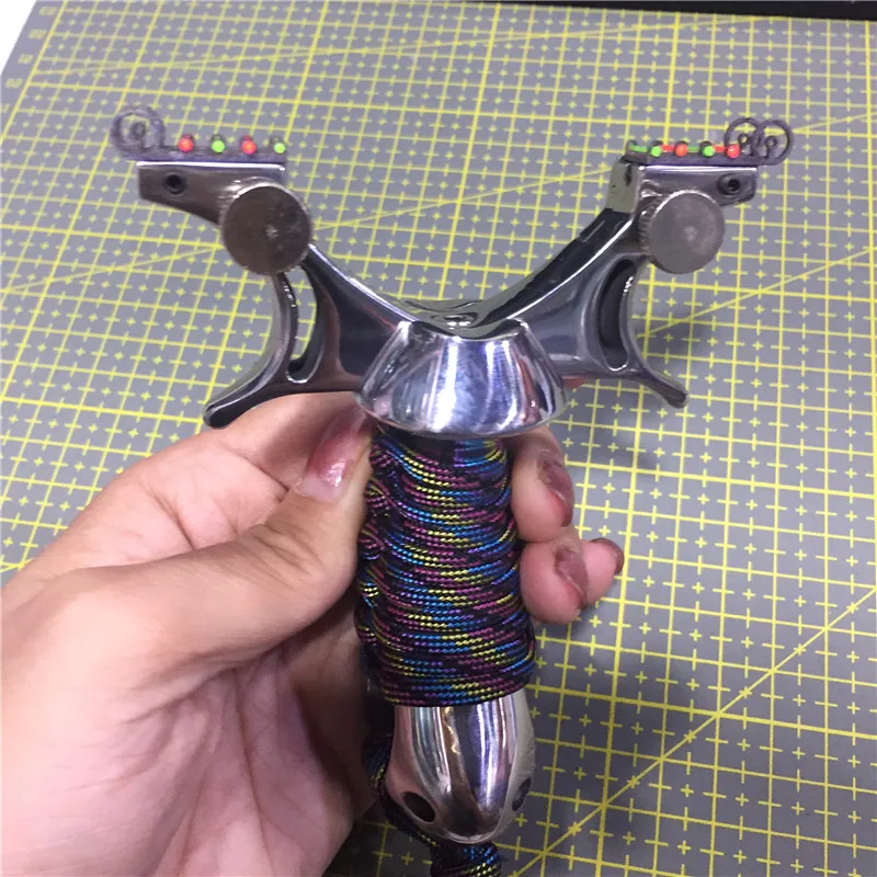 Estável com Banda de Borracha ao ar Estilingue Caça Catapulta Inoxidável Livre Tiro Novo Atualizado Grande Arco Porta 304 Aço 7 High Quality Esporte e Lazer