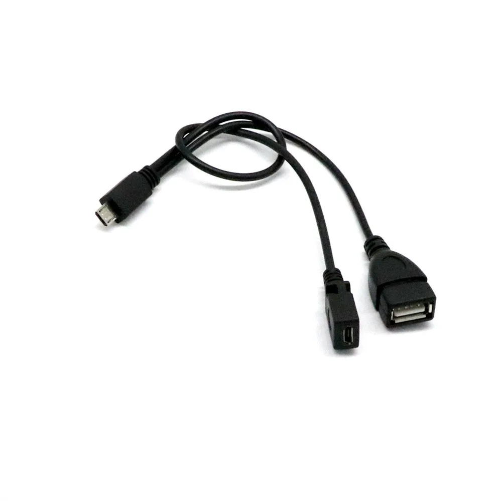 3 в 1 кабель адаптер с разъемом Папа мама Micro USB 2 0 для зарядки OTG Поддержка Прямая