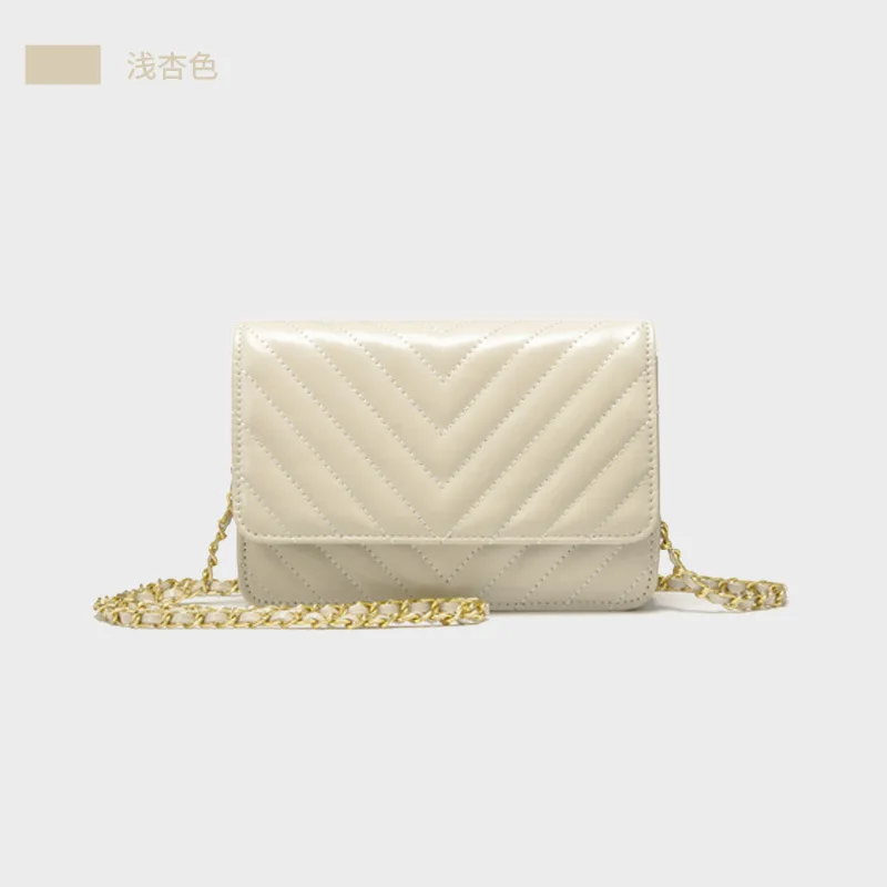 

LOVELY Shoulder Small Bag All-match Tide Genuine Leather Woman Package Get Rich Package Small Square Package Oblique Satchel