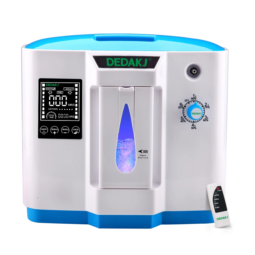 

DEDAKJ DDT-1B Air Purifier Portabl Oxygen Concentrator Machine Generator Not Battery Powered Adjustable Home AC110V/220V