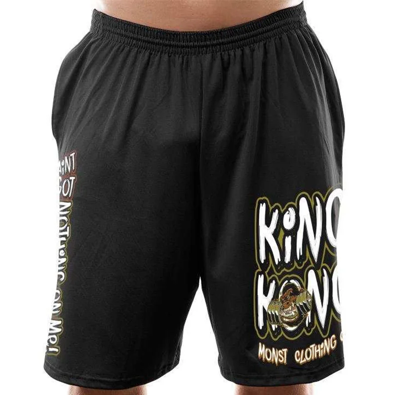 Летние новые модные мужские спортивные пляжные шорты, брюки из хлопка для бодибилдинга, шорты для фитнеса, повседневные спортивные шорты для мужчин