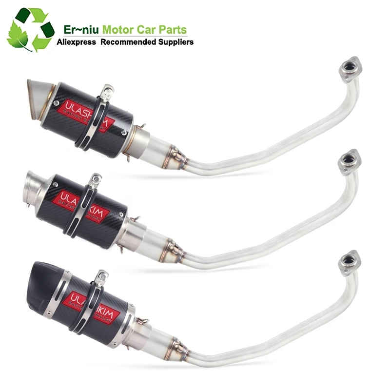 

PCX 125 150 Motorcycle Scooter Exhaust Muffler Full System Middle Pipe Slip-On Escape Fit For HONDA PCX125 PCX150