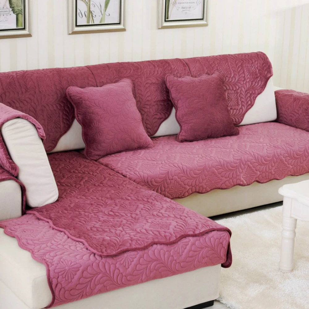 

Multi-size Simple Design Sectional Couch Sofa Cover 5 Solid Colors Sofa Towel for Living Room Free Shipping