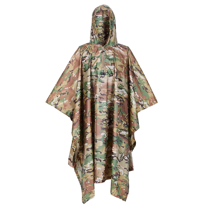 

OneTigris Multi-Use Rain Poncho Ripstop Light Weight Raincoat Portable Poncho Waterproof Hooded Raincoat