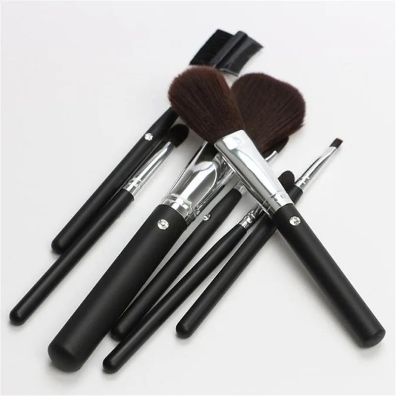 7Pcs professional Powder Foundation makeup brushes cleaner hair paint