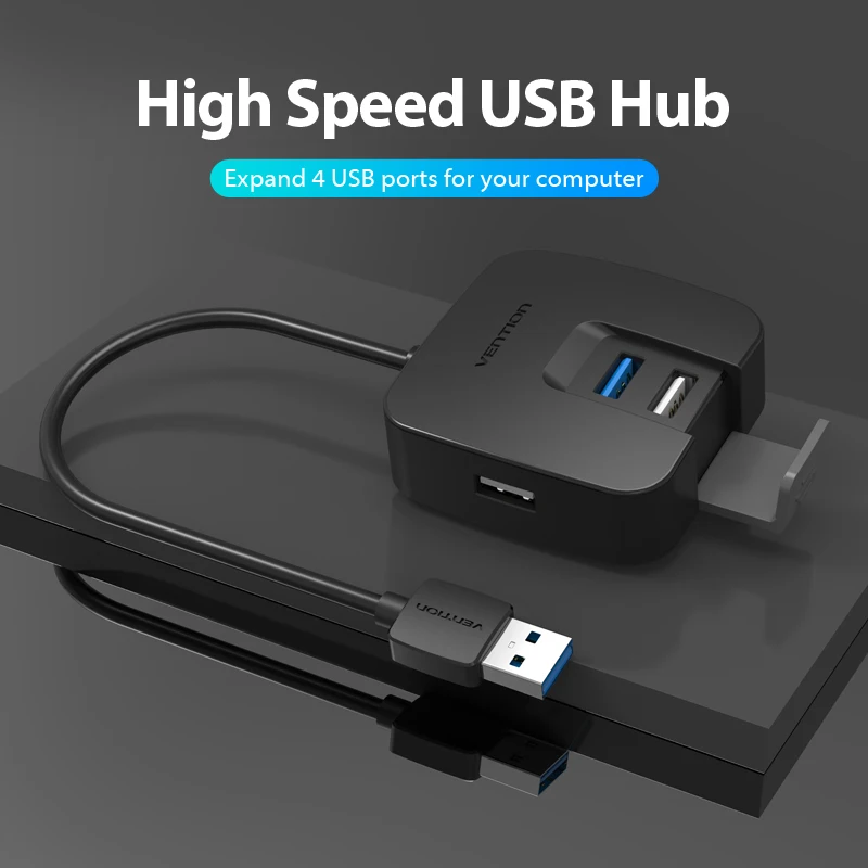 Vention usb-хаб 3,0 внешний 4 Порты и разъёмы USB разветвитель с микро USB Мощность Порты и разъёмы для ноутбука для жесткого диска компьютера аксессуара USB 2,0 концентратор