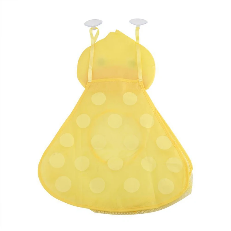 Baby Kid Bath Time Toy Hanging Storage Bag Carton Cute Duck  Mesh Home Bathroom Organiser Net Bathroom Storage