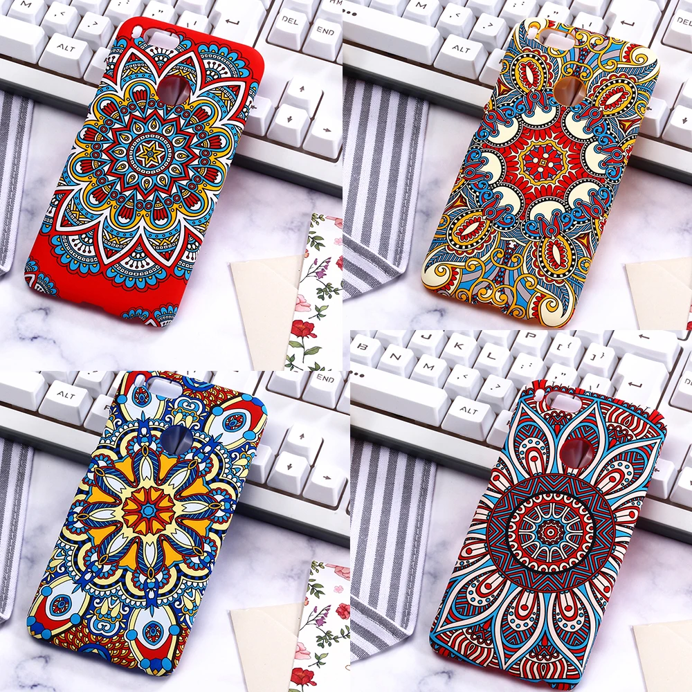 Coque Для Сяо Mi красный A1 5x чехол Мода Винтаж цветок ультра тонкий жесткий LU mi nous