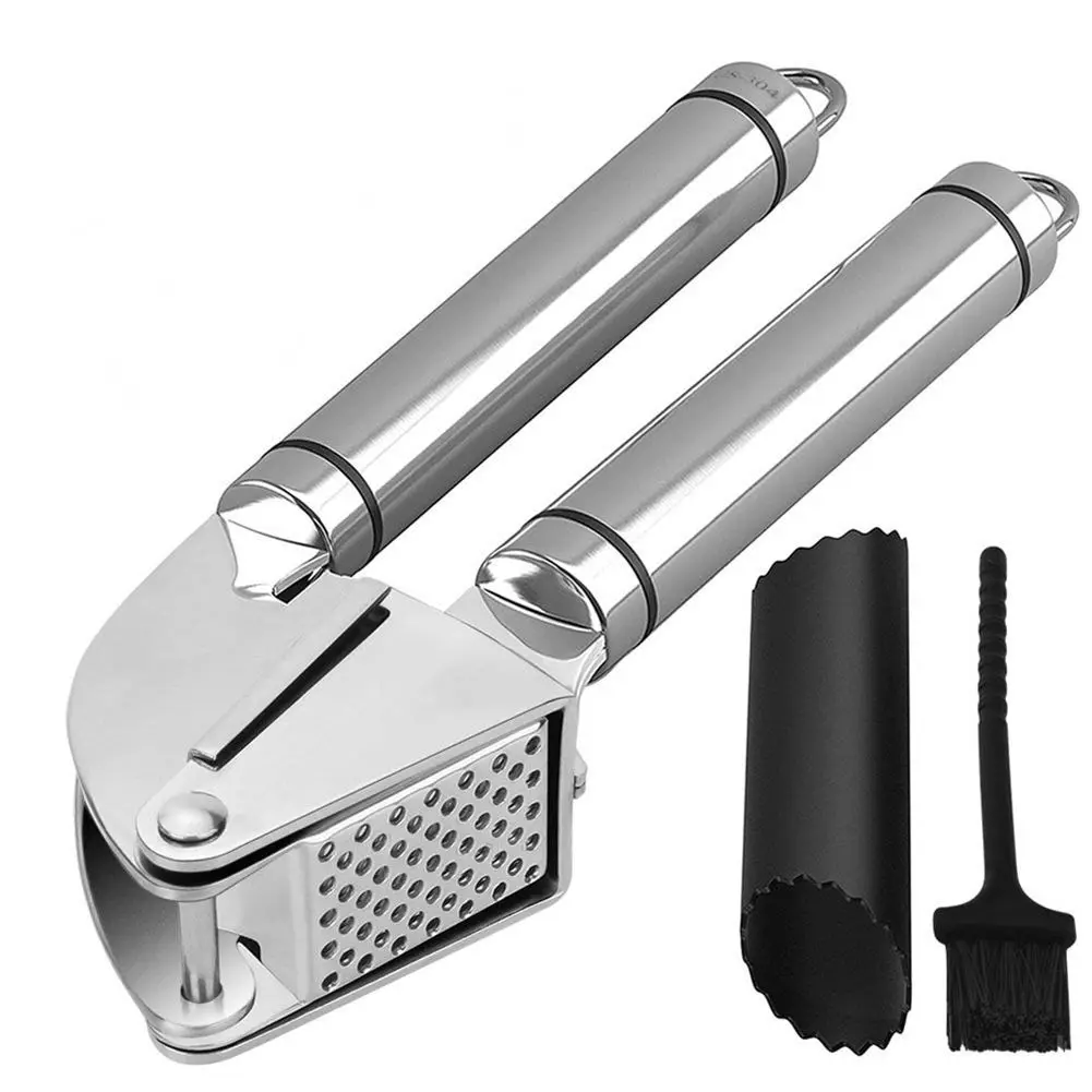 Buy NOCM Stainless Steel Garlic Press and Peeler Set