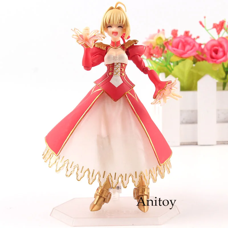 

Figure Figma 370 Fate Extella Nero Claudius Red Saber PVC Fate Action Figure Collection Model Toys
