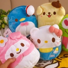 New Sanrio Melody Rabbit Frog Keroppi Pudding Dog Hello Kitty Plush doll Coin bag Keychain Toys