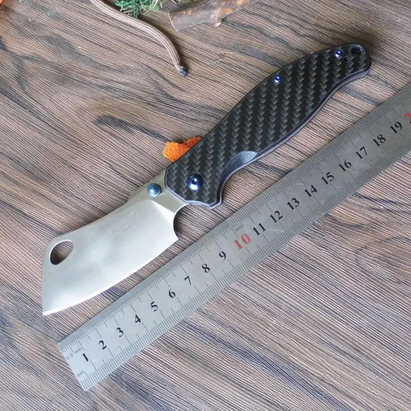 Жар-Ganzo F7551 440C лезвие G10 или углеродного волокна ручка складной нож тактический нож наружный походный Нож EDC нож Карманный - Цвет: carbon fiber