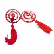 Для женщин покров многоразового пользования для соска крышку липкие чашечки лепестки блесток пирожки кисточкой наклейки Фетиш тепэл крышка бюстгальтер аксессуары