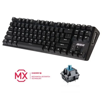 Rantopad MXX Cherry/GATERON Механическая игровая клавиатура 87-Key Deluxe Edition 4 Axis aluminum Cover белый одноцветный RGB светодиодный